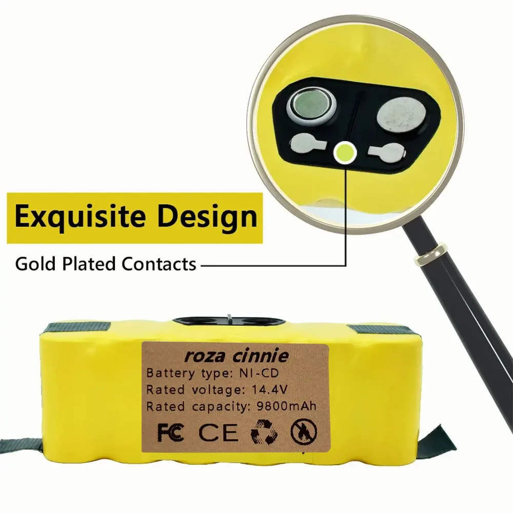 Nuova Batteria 4.8/6.8/9.8Ah Per Irobot Roomba 500 600 700 800 900 600 Serie Aspirapolvere Irobot Roomba 620 650 700 770 780 800