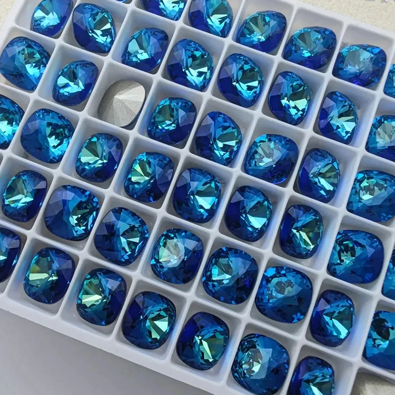 10PCS Multicolor Rhinestones 5A Glass Crystal Cushion Jewelry Decorations Loose Glue On Nail Art Rhinestones Strass for Garment Nail Art Rhinestones Nail Art Accessories Glass Rhinestones Glass Crystals Rhinestone Crystals Rhinestone Accessories Rhinestones Beads