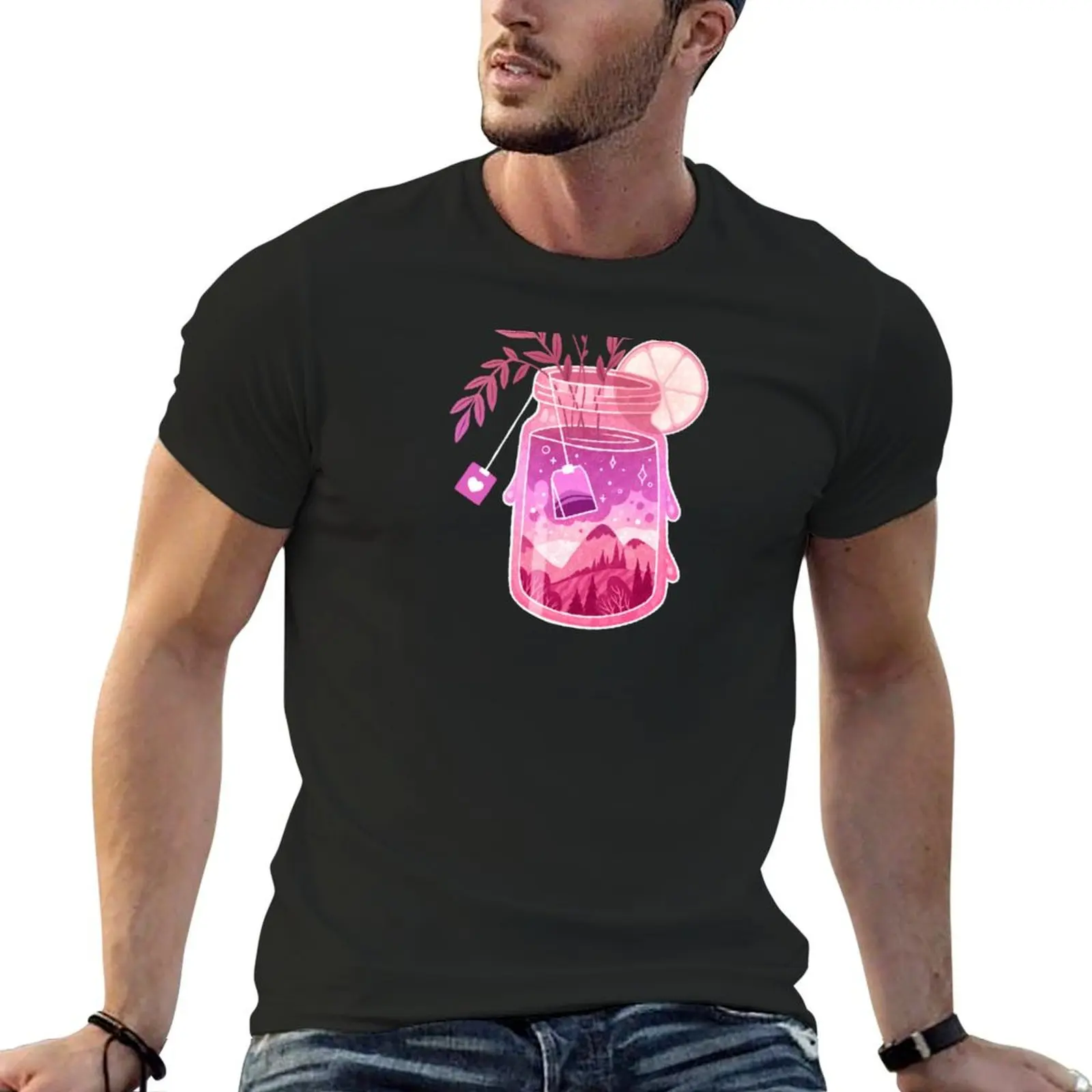 

Magical Bottle T-Shirt graphic tee shirt animal prinfor boys anime stuff mens vintage t shirts