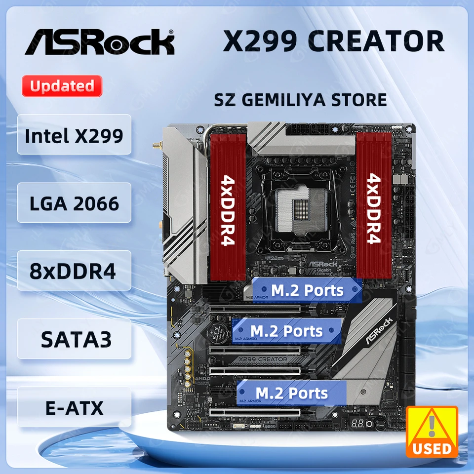 ASROCK X299 マザーボード X299 CREATOR マザーボード LGA 2066