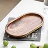 Mini Solid Wood Dessert Plate Japanese Style Serving Tray for Jewellery Key Saucer Trays Fruit Plate Storage Pallet Kitchen Deco 1