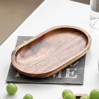 Mini Solid Wood Dessert Plate Japanese Style Serving Tray for Jewellery Key Saucer Trays Fruit Plate Storage Pallet Kitchen Deco 1