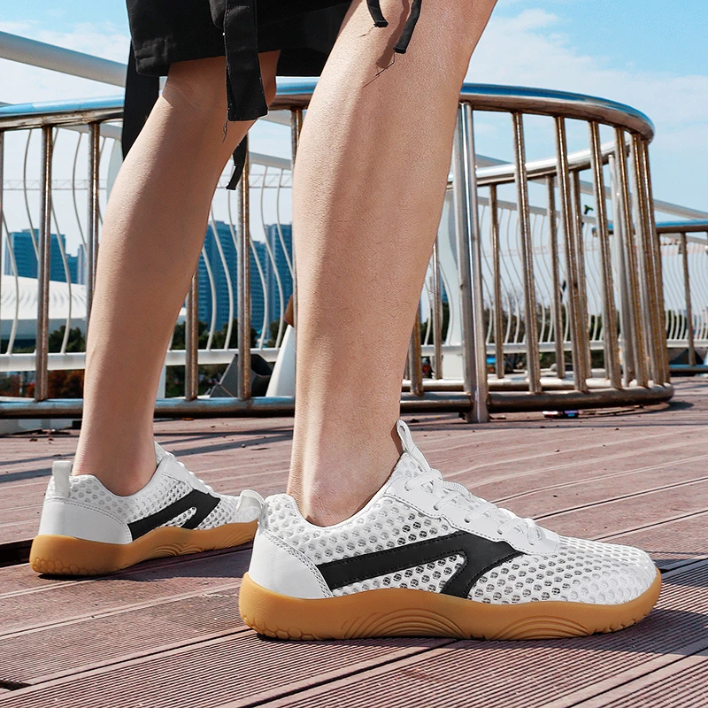 Men's Breathable Barefoot Wide Toe Minimalist Sneakers with Non-Slip Rubber Sole