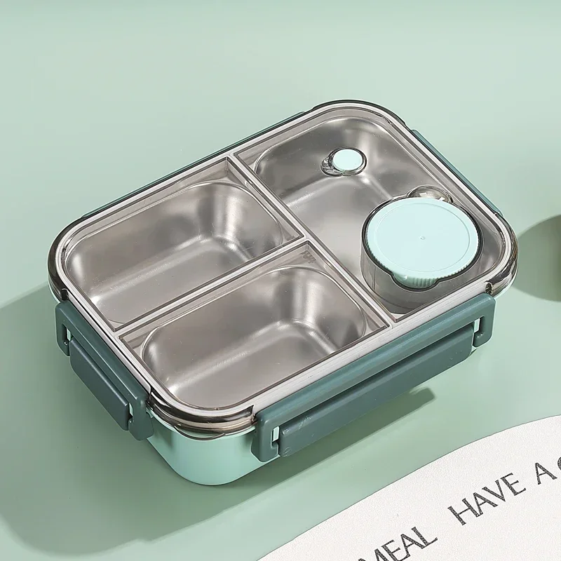Bambaw Scatola Metallo 800 ml in Acciaio | Eco Lunch Box | Porta Pranzo Riscaldabile | Contenitori Ermetici | Divisori Regolabili |Piccola Lunchbox | Porta Merenda Bambini Scuola