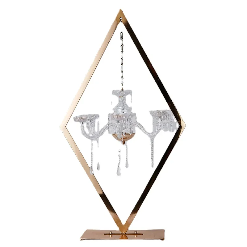 

Гальваническое покрытие, золотой Алмазный подсвечник, рамка, свадебные подсвечники, центральное украшение