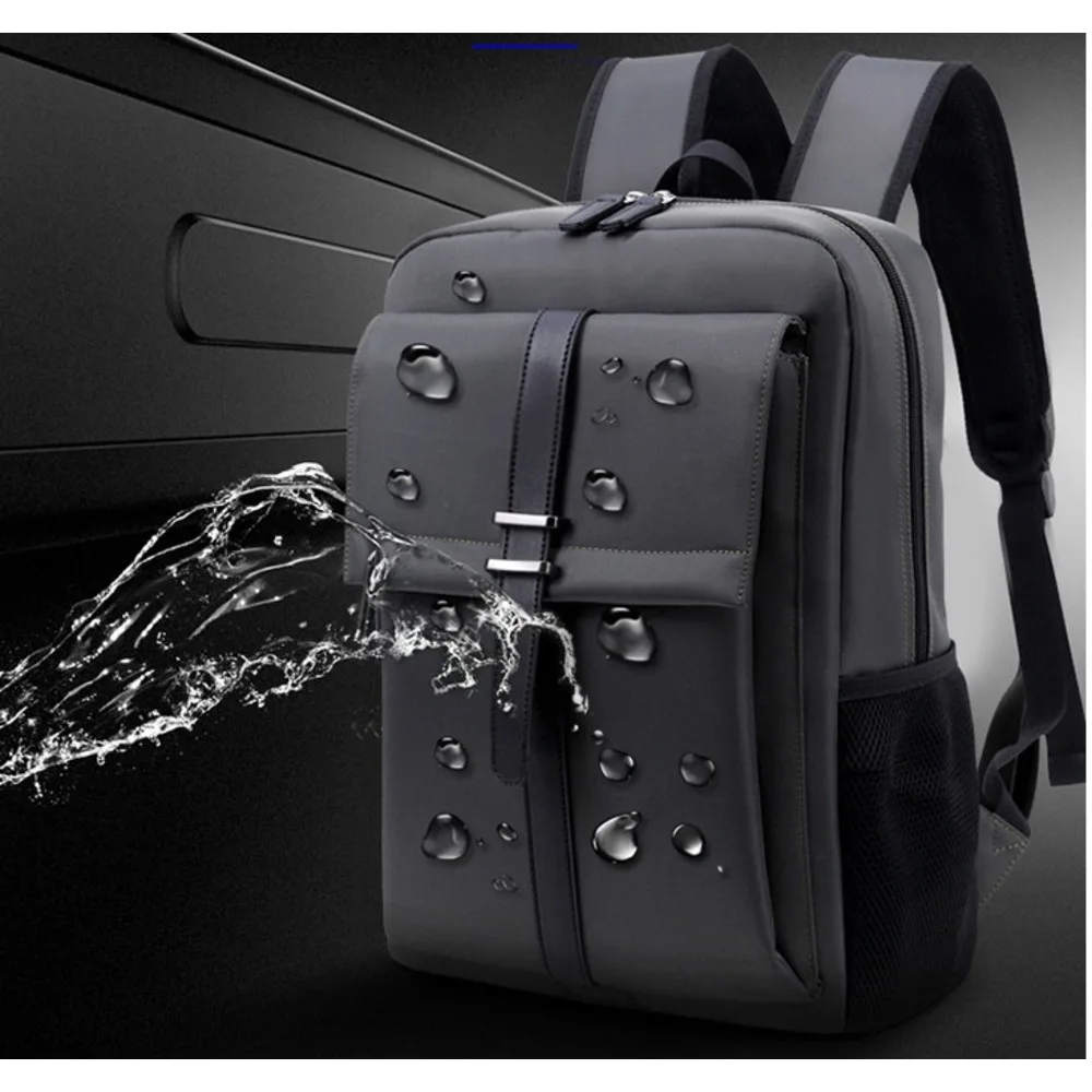 Nylon Business Backpack For Men Waterproof Travel And Computer Bag_voghion.com