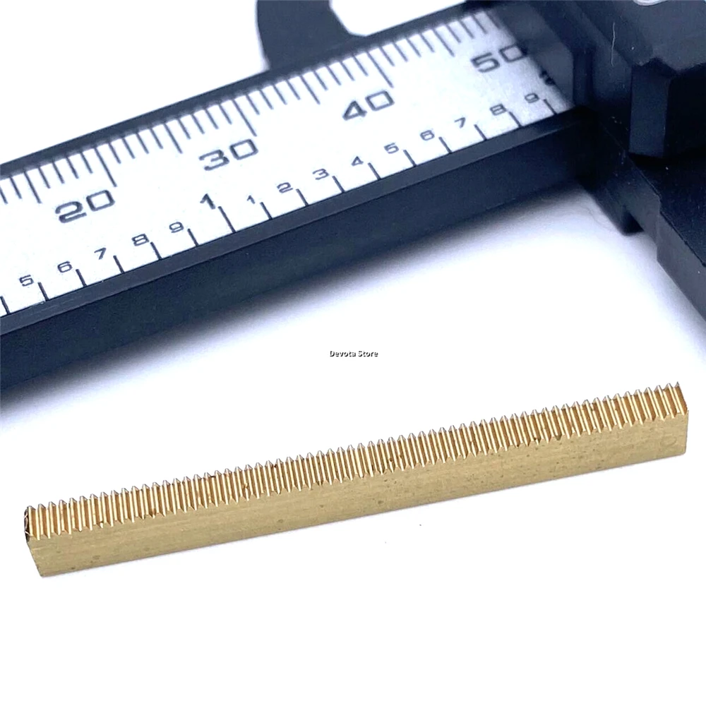 Precisão Metal Straight Gear Rack Transmissão Linear de Cobre Ajuste Fino Track Teeth 0.2m 40 mm