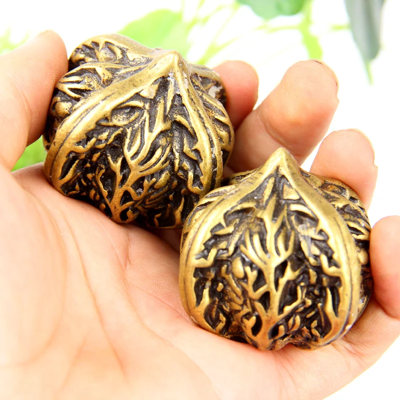 

Copper Walnut Pair Fitness Ball Pair Handle Ball Pair