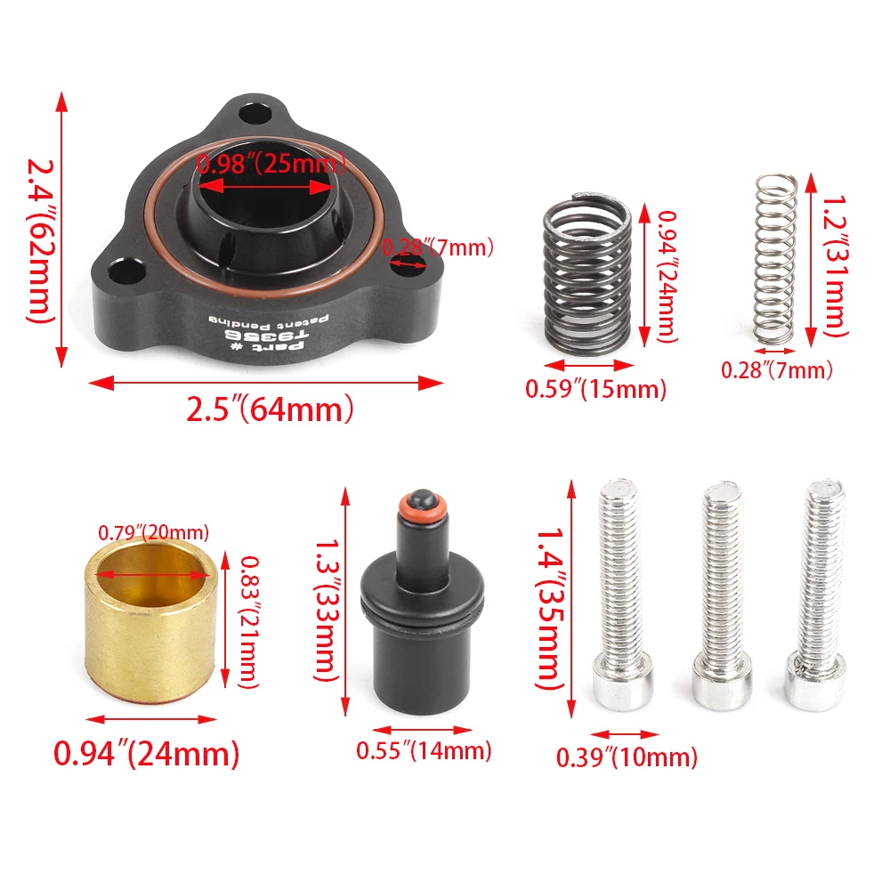 Turbocharged Electronic Pressure Release Valve Base for BMW X3 Car Modified BOV033 turbo blow off valve