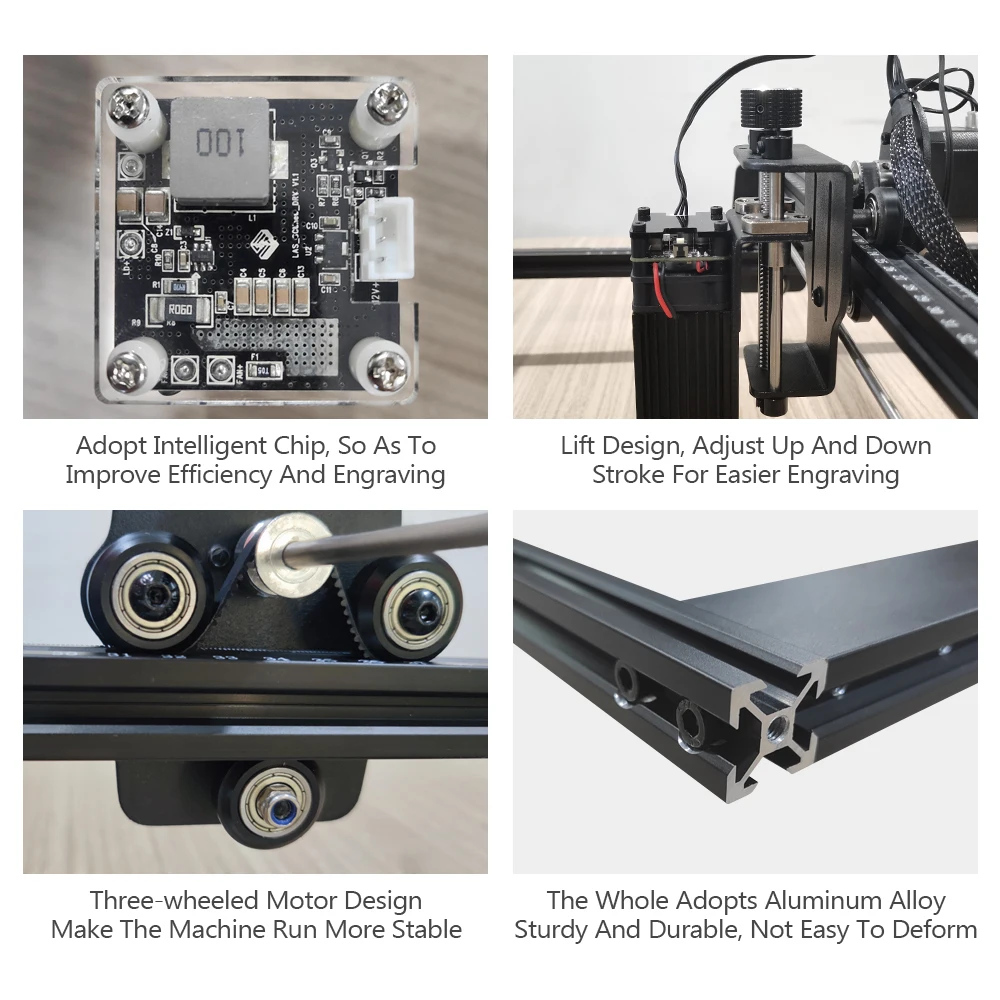 CNC Laser Engraving Machine 80W 40W Fixed-Focus Laser