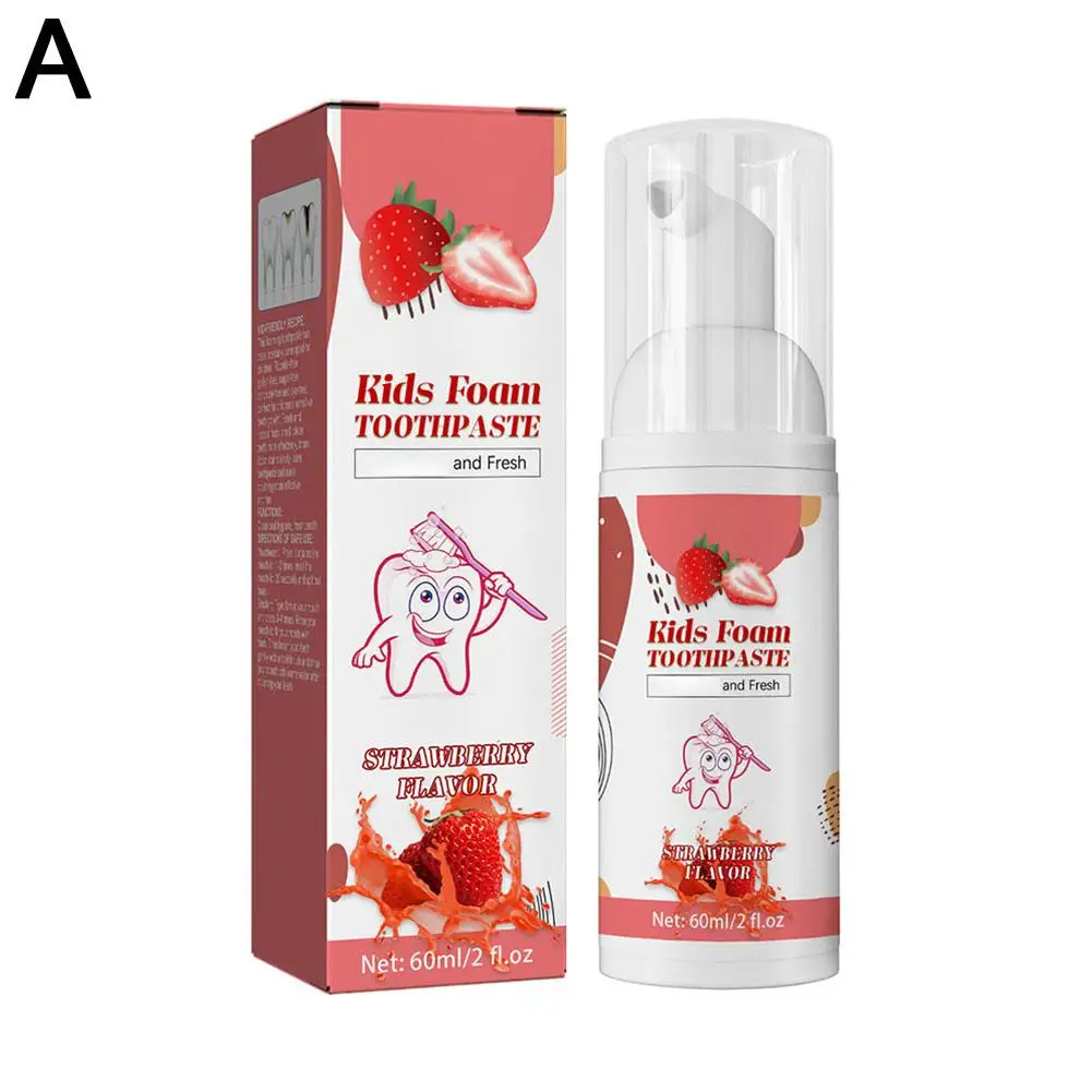 Children's Toothpaste Cavity Tooth Prevention Repair Whit-ening Decay Remove Bad Breath Foam Stain Cleansing Dental Toothpa T8E6