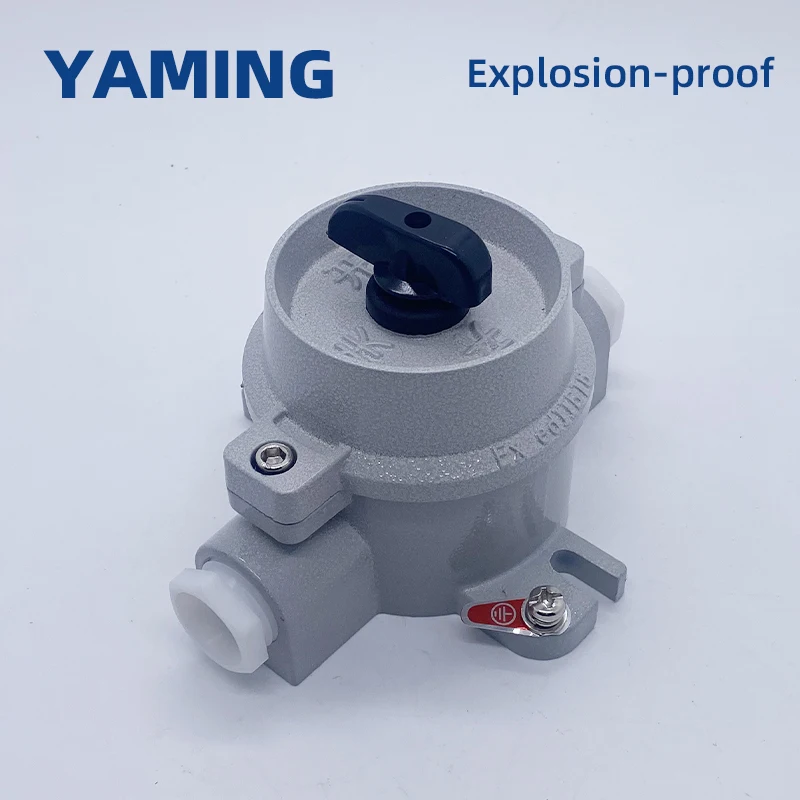 Interruptor de Iluminação ex para Putretração a Prova de Explosão à Prova Dágua Oficina Controle de Cabo Rotativo 220v 380v 10a