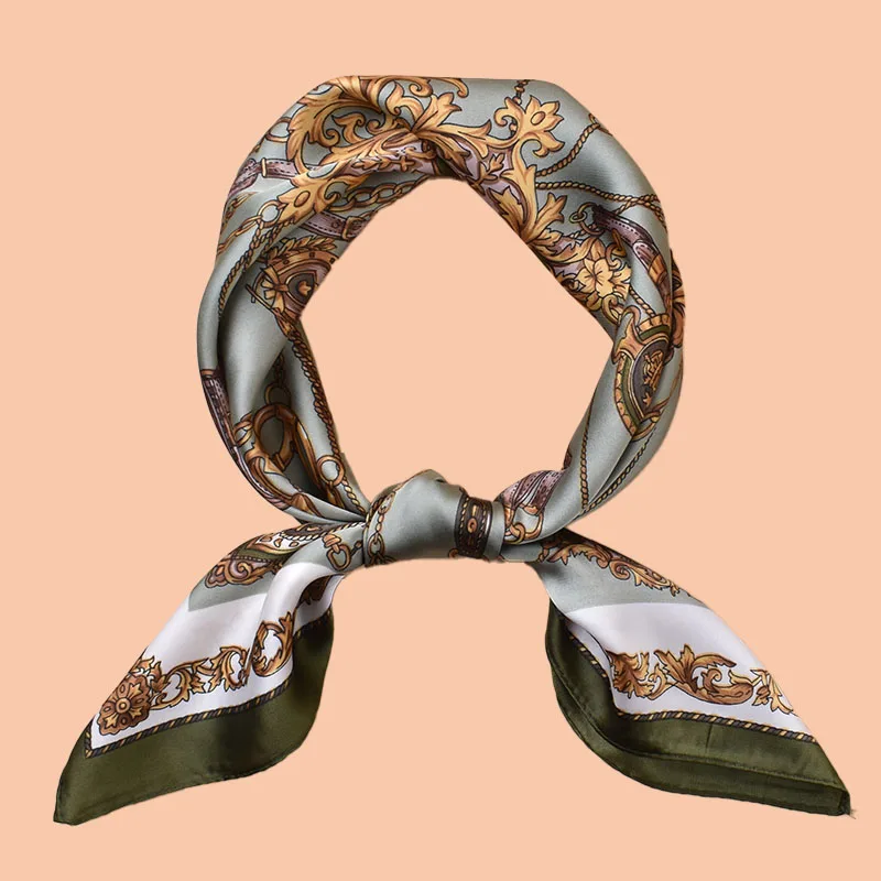 1PC frauen Sommer Strand Zubehör Mode Satin Quadrat Schal 70*70 zoll Multi-verwenden Kopftuch Party Verwenden vielseitig Haar Handtuch – Detail 13