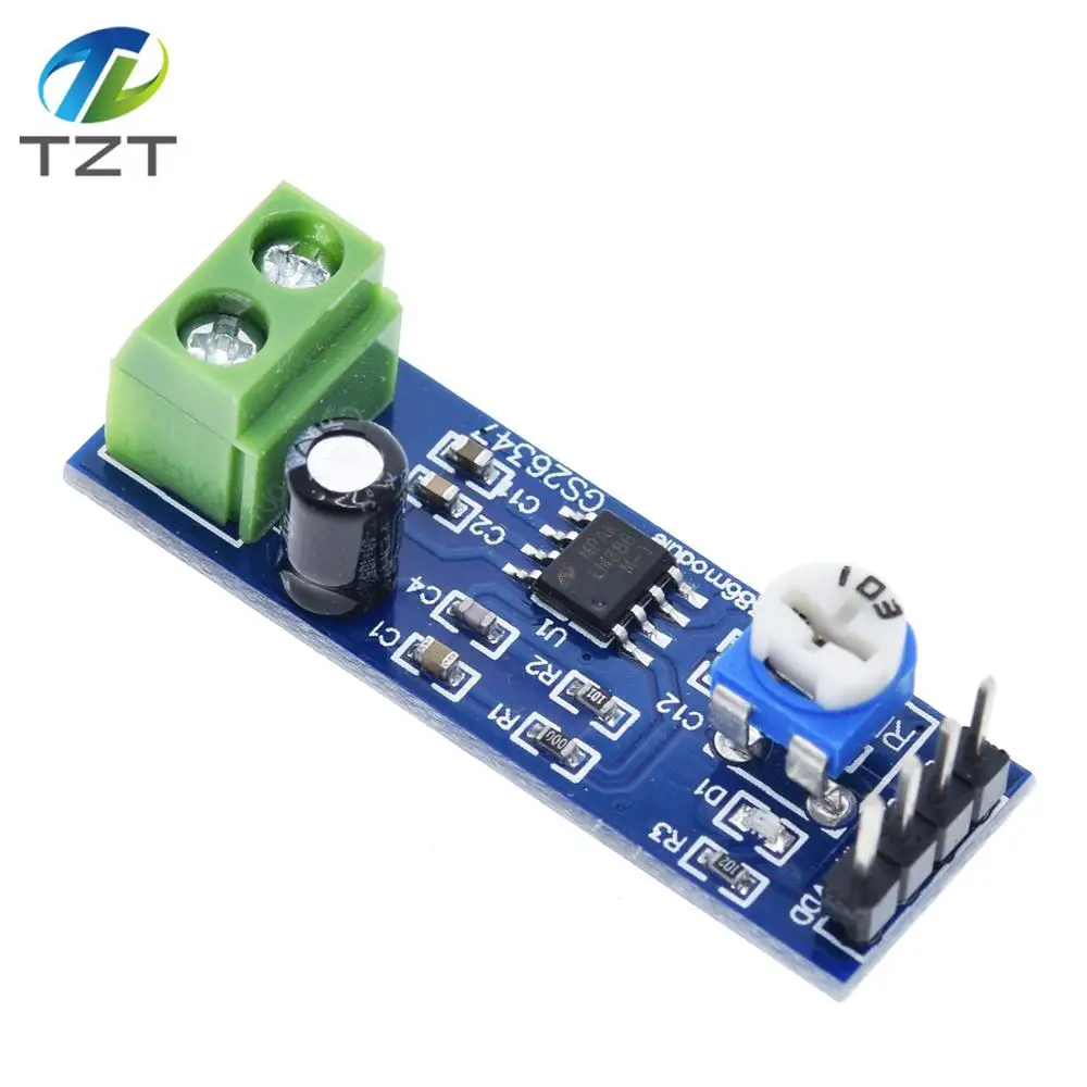 1/3/5PCS LM386 audio power verstärker modul 200 mal verstärkung verstärker bord mono power verstärker 5V-12V Eingang