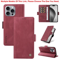 Leather Wallet Phone Case - Luxurious Coque Cover for MOTO E14 (Wine Red)