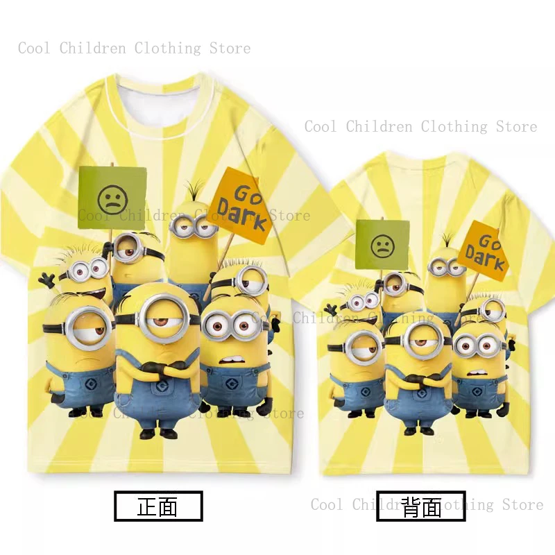 Despicable Me 2024 new minion T-shirt summer children's