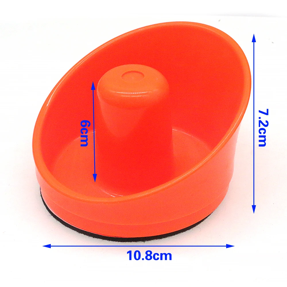 Air Hockey Pushers and Pucks Set with Velvet Pads - Premium ABS Plastic