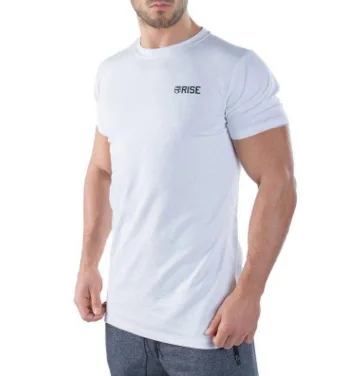 Cotton Slim Fit Men's Gym T Shirt - Men's Fitness Apparel, Men's Sports ...