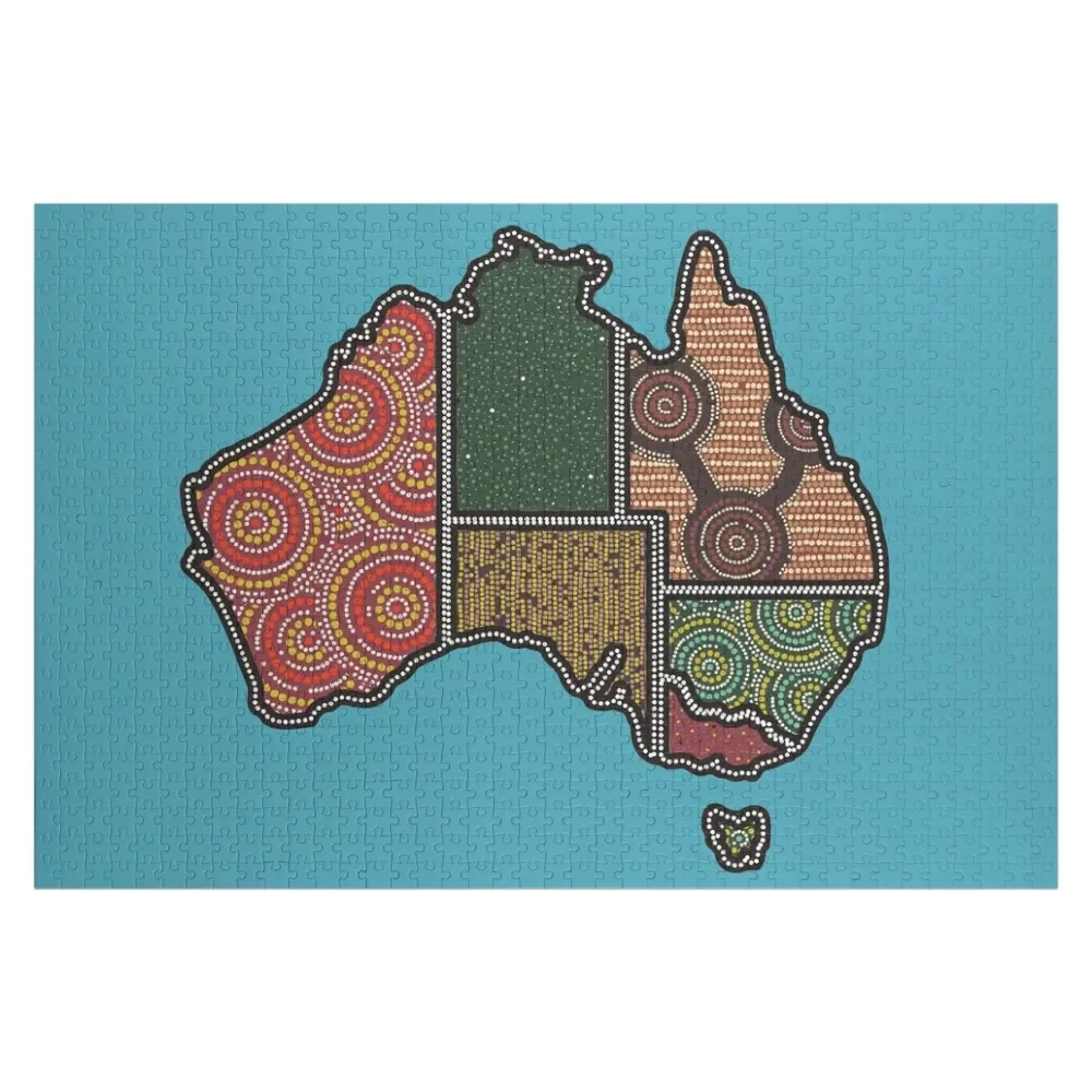 

Awesome Aboriginal Dot Art Jigsaw Puzzle Iq Wood Photo Personalized Personalized Gift Ideas Personalised Name Puzzle