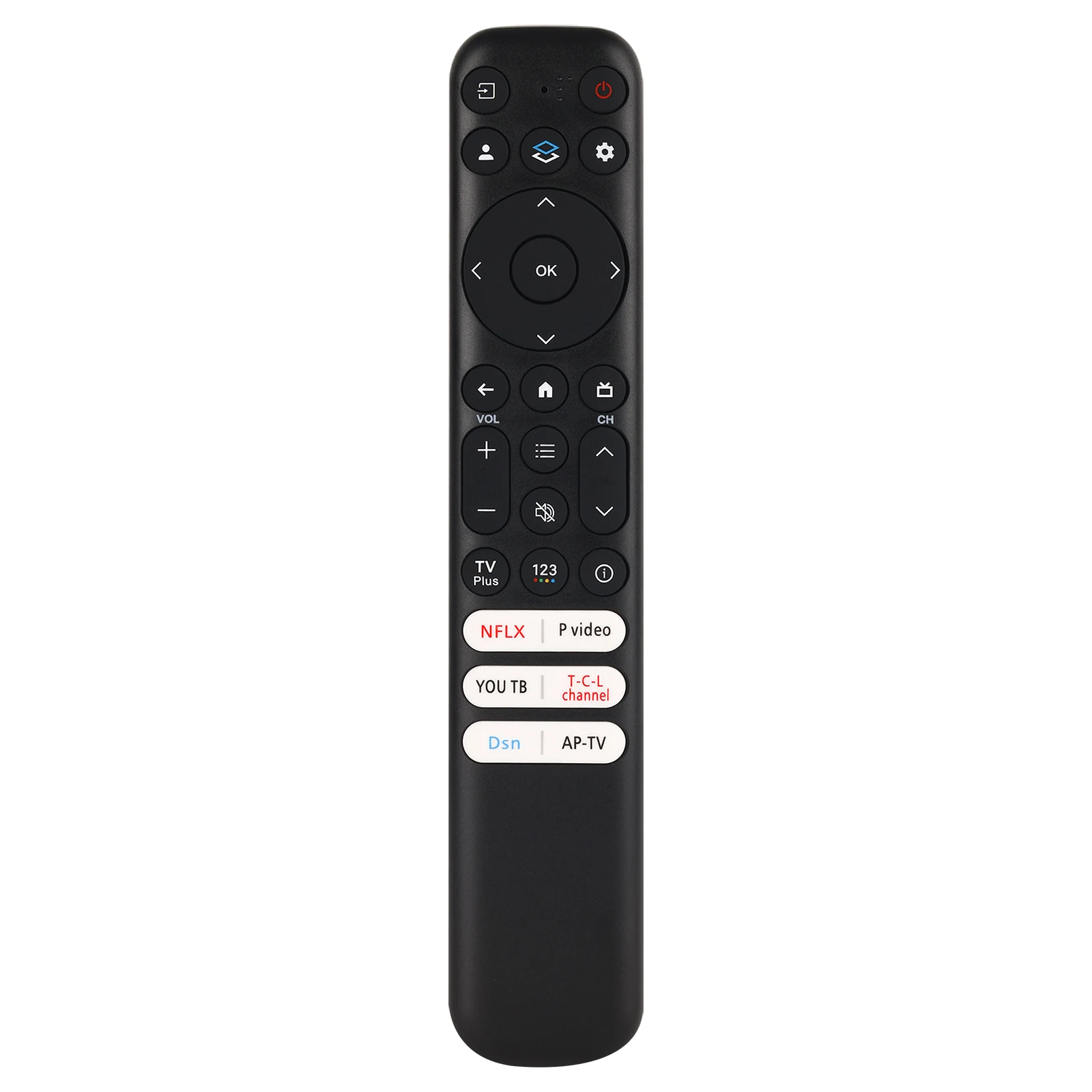 TCL 구글 TV 리모컨, RC813 전용 교체품, TCL QM8/QM7/S5/S4/S3/Q7/Q6/Q5 4K UHD HDR LED QLED QD-Min 호환
