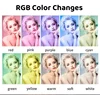 10in 26cm RGB Selfie Ring Light with Tripod Stand Phone Holder Photography RingLight Colorful Led Makeup Fill Lamp 4
