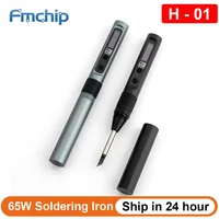 FMchip H01 Soldering Iron 2 IN 1 TS-BC2 and FM65 Tips PD 65W Adjustable Temperature H-01 Electric Soldering Station Repair Tools 1