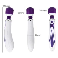 60 Hz leistungsstarker Zauberstab-Massagegerät, Vibrator, USB wiederaufladbar, Körpermassagestab für Frauen, Klitoris-G-Punkt-Stimulator, ABS-Silikon, Adul 4