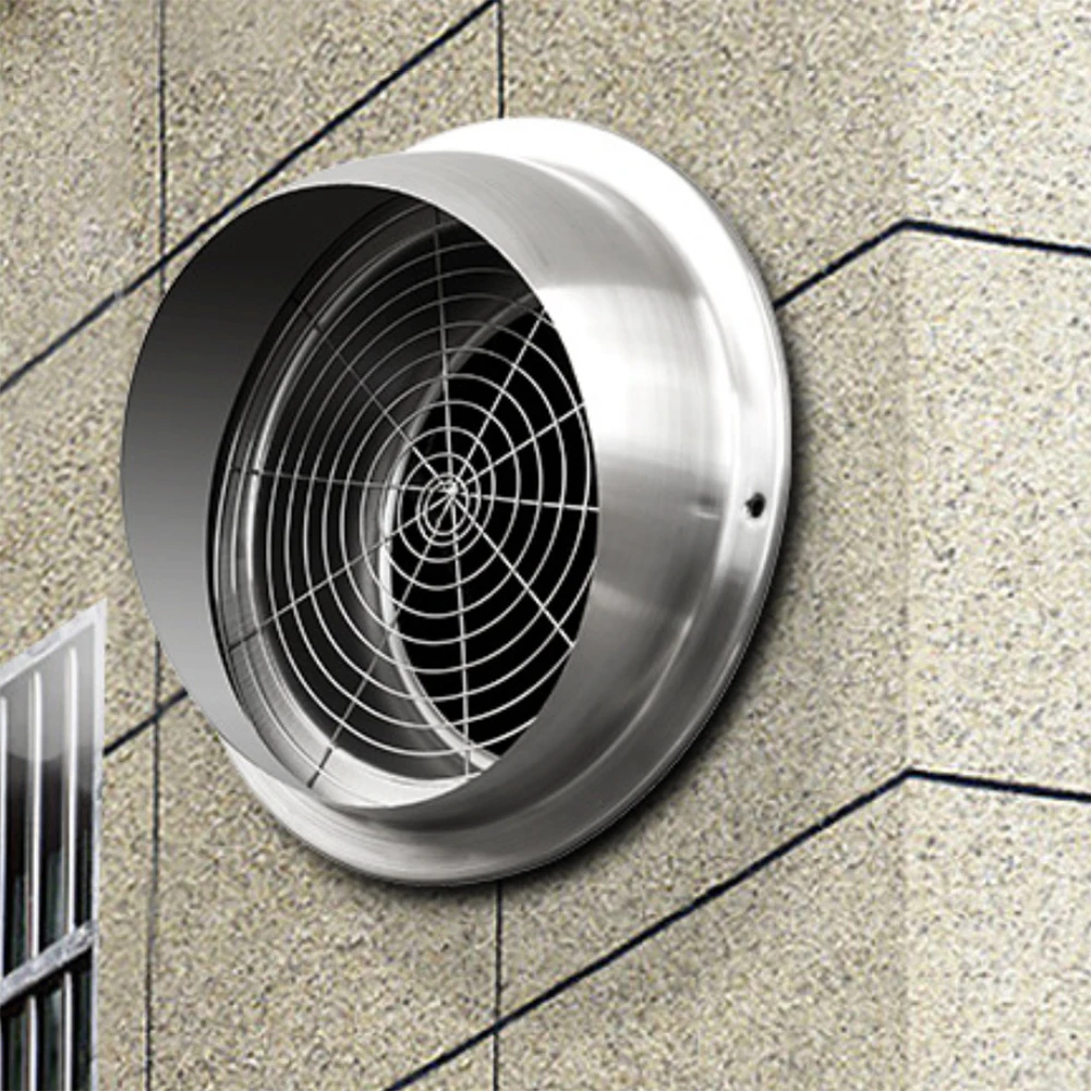 

150mm-200mm Stainless-Steel Wall Ceiling Air-Vent Ducting Ventilation Exhaust Grille Cover Outlet Heating Cooling Vents-Cap