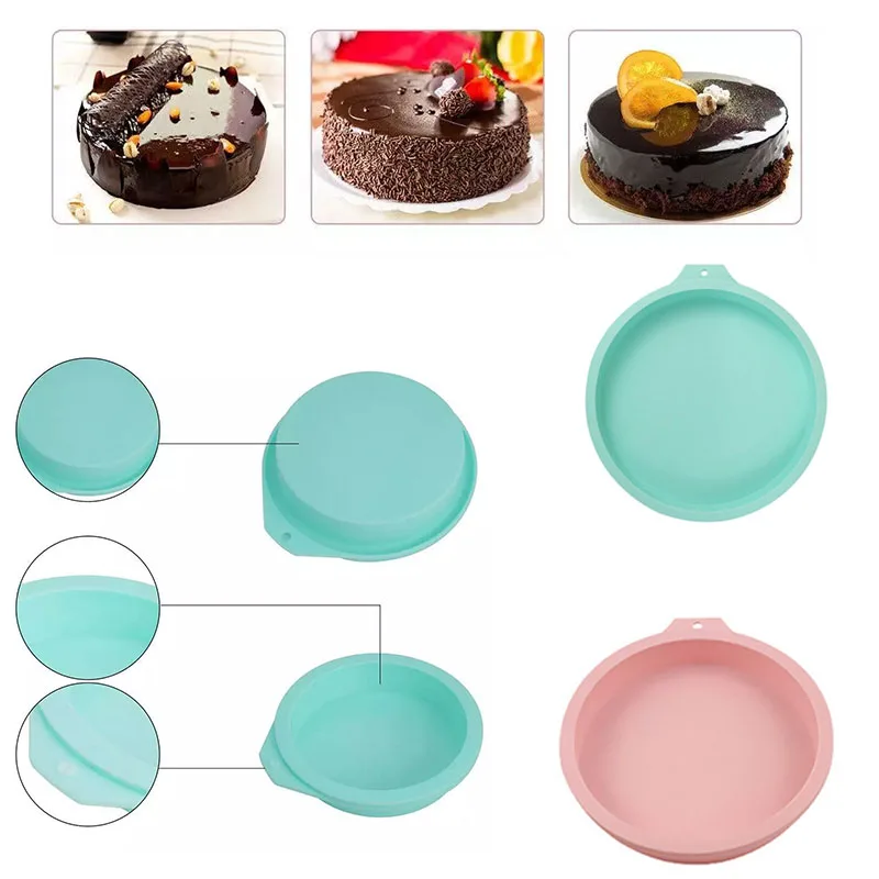 Non-Stick Round Silicone Cake Mold – Heat Resistant, Reusable Bakeware Pan for DIY Dess... - SKU CCM01851 - UGI Packaging