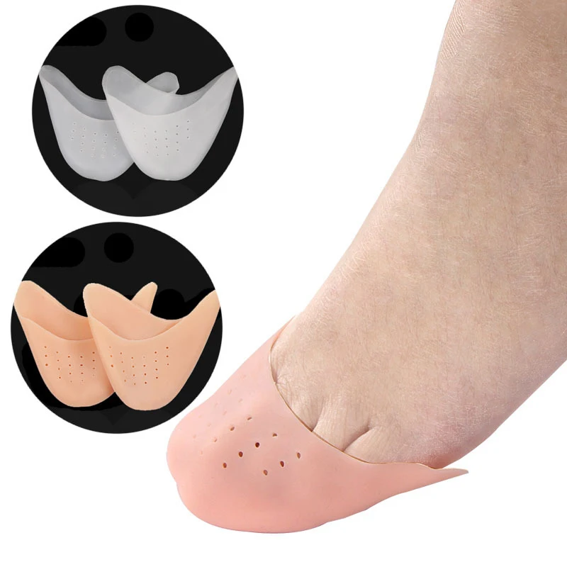 1PairToeProtectorSiliconeGelPointeToeCapCoverToesSoftPads