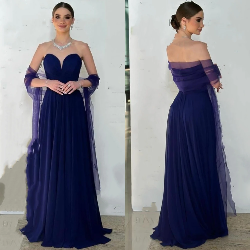 Tulle Pleat Homecoming Straight Sweetheart Bespoke Occasion Gown Long Dresses