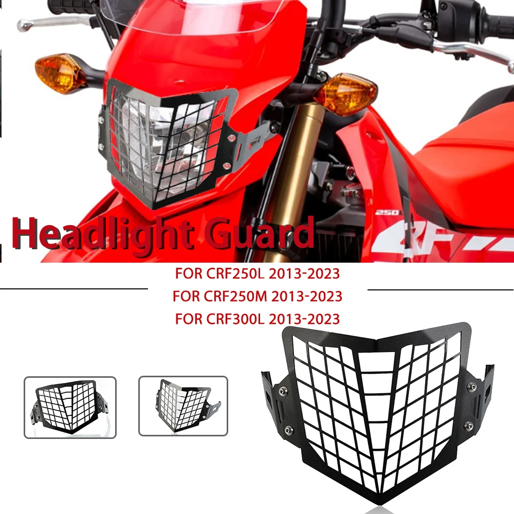 

Motorcycle CRF250 L/M 2016-2023 2022 2021 2020 For Honda CRF250L CRF250M CRF300L CRF 300L Headlight Guard Protector Grill Cover