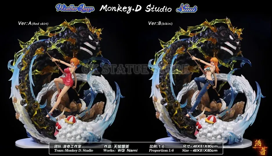

ONE PIECE WQ Nami Manqi 1/6 Studio Red Skirt Style Bikini GK statue Anime model Toy Gift Original Product