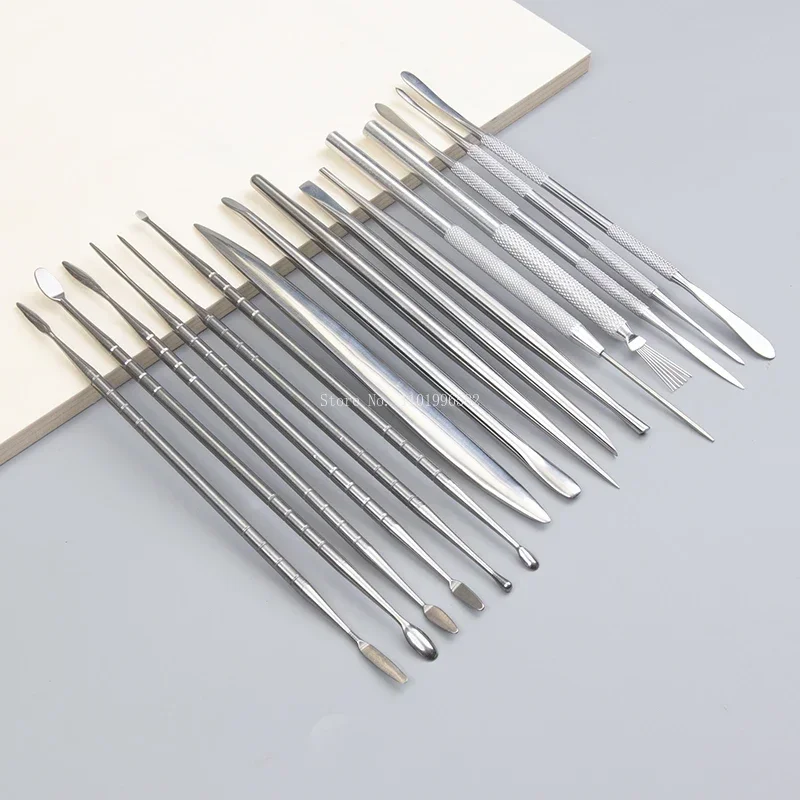Pottery Model Sculpture Spatula Stainless Steel Open Eye Knife DIY Ceramic Crafts Statue Doll Model Decorative Kneading Tool pottery sculpting tools clay sculpting tools pottery tools clay craft tool