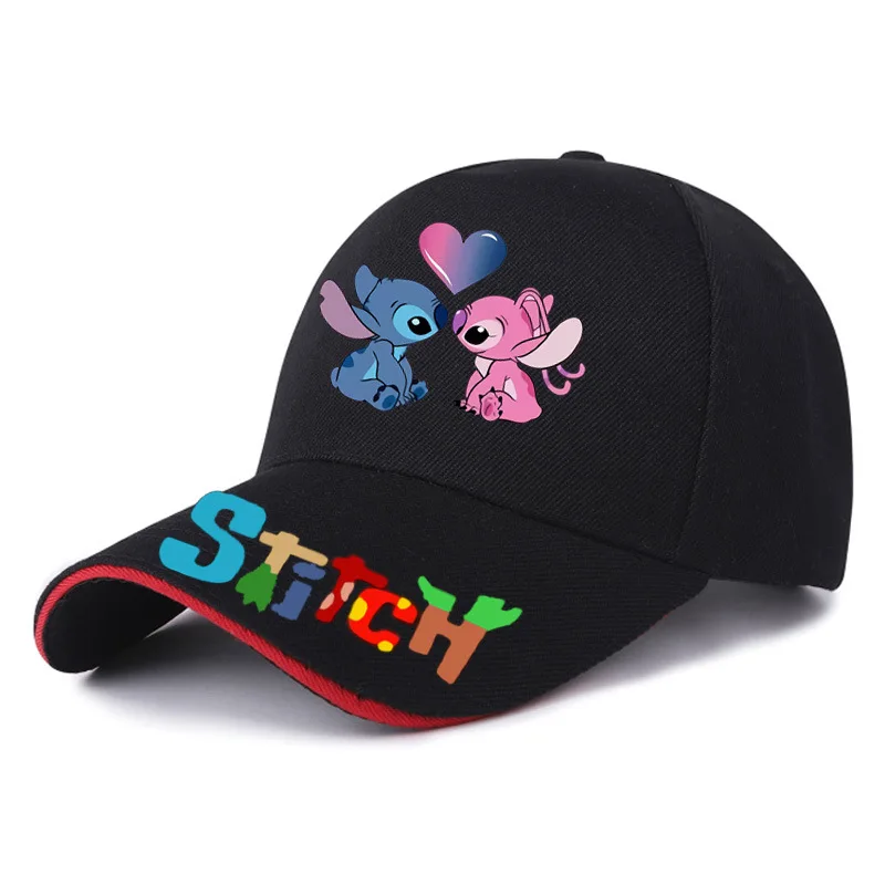 thumbnail image 1 of Gorra de béisbol con estampado de Stitch para niños y niñas, gorro de viaje con dibujos animados de Disney, Stitch, Kawaii, ajustable, 1 of 5