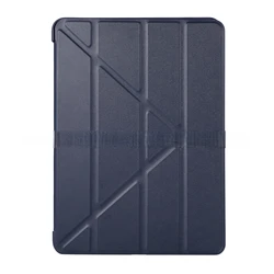 Enhanced Trifold PU Leather Soft Back Stand Tablet Case - 12.1 Inch for Redmi pad 2pro 12.1 (Dark blue)