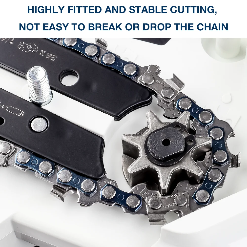 12-Pack 4/6" Chains,Home 4/6" Mini Chainsaw Accessories (Guide/Chain) Replacement Chains For Cordless Pruning Saws,Cutting Tools 4