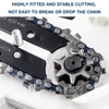 12-Pack 4/6" Chains,Home 4/6" Mini Chainsaw Accessories (Guide/Chain) Replacement Chains For Cordless Pruning Saws,Cutting Tools 4