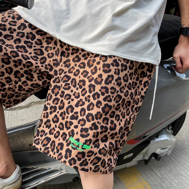 YASUGUOJI 2024 New Arrivals Leopard Printed Casual Shorts Men Clothing Summer Mens Shorts Casual Luxury Plus Size M-5XL 4