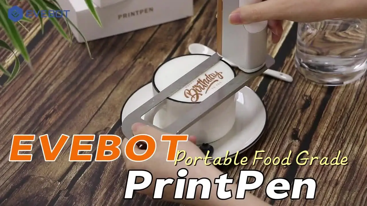 Evebot 食品グレードのポータブル PrintPen ハンドヘルド