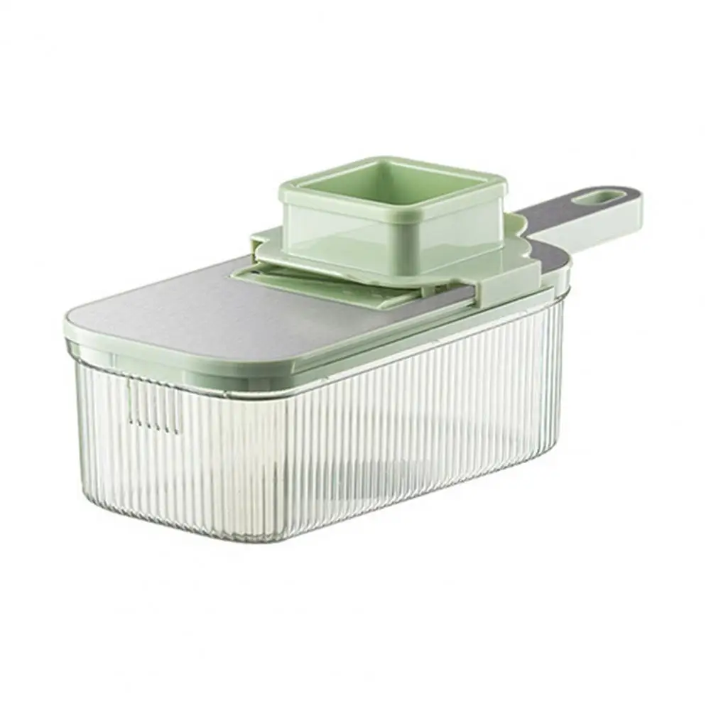 Easy Clean Grater Food Dicer Grater Stainless Steel Multifunctional with 6 Blades Drain Basket Easy to for Efficient