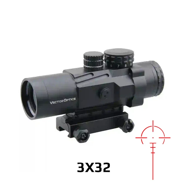 Vector Optics Calypos 1x30/3x32 Prism Riflescope CQB Style Fits