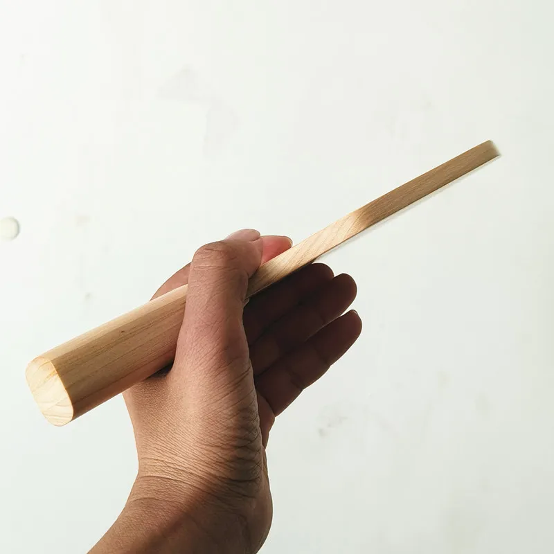 Einschichtige Cyper-förmige japanische Hinoki-Tischtennisschläger, sechseckig, 8 mm dick, Zypressenholz für DIY-Ping-Pong-Schläger – Detail 3