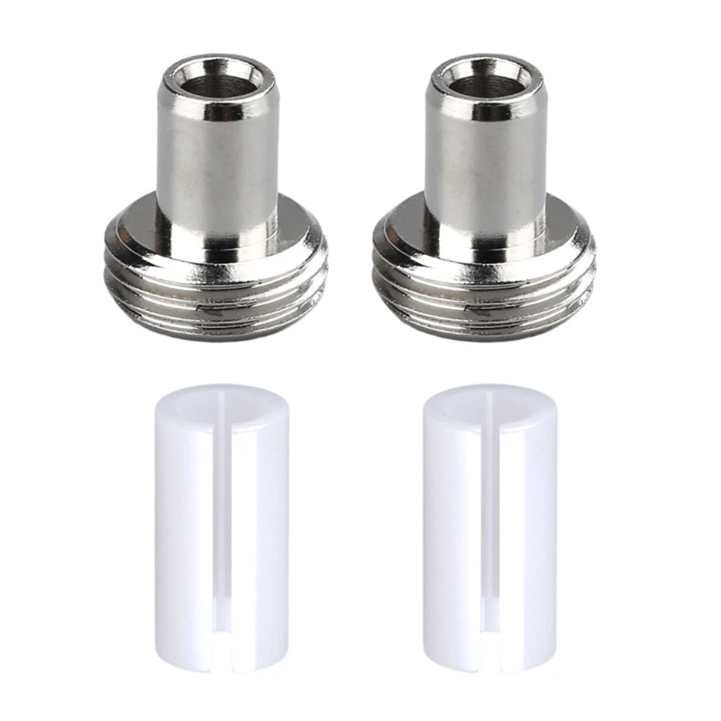 

4 Fiber Visual Fault Locator Replacement Parts 2x Ceramic Tube Sleeves with 2x Metal Fitting Connectors 594A