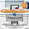 NEW 2 in 1 Bed and Bath Tray - Foldable Bamboo Bathtub Caddy with Adjustable Length, Non-Slip, Device Holder, Wine Glass Slot 4