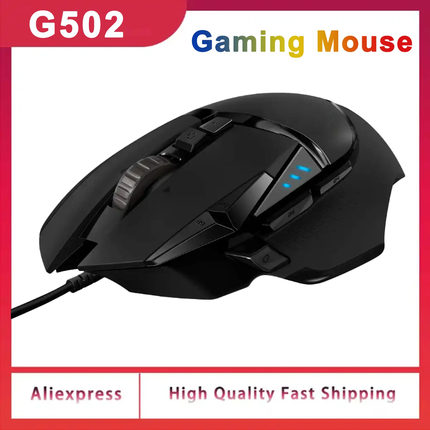 G502 HERO Hochleistungs-Gaming-Maus, 16.000 DPI, Drahtmäuse, einstellbare Lichtsynchronisation für Maus, Gamer, RGB-Upgrade