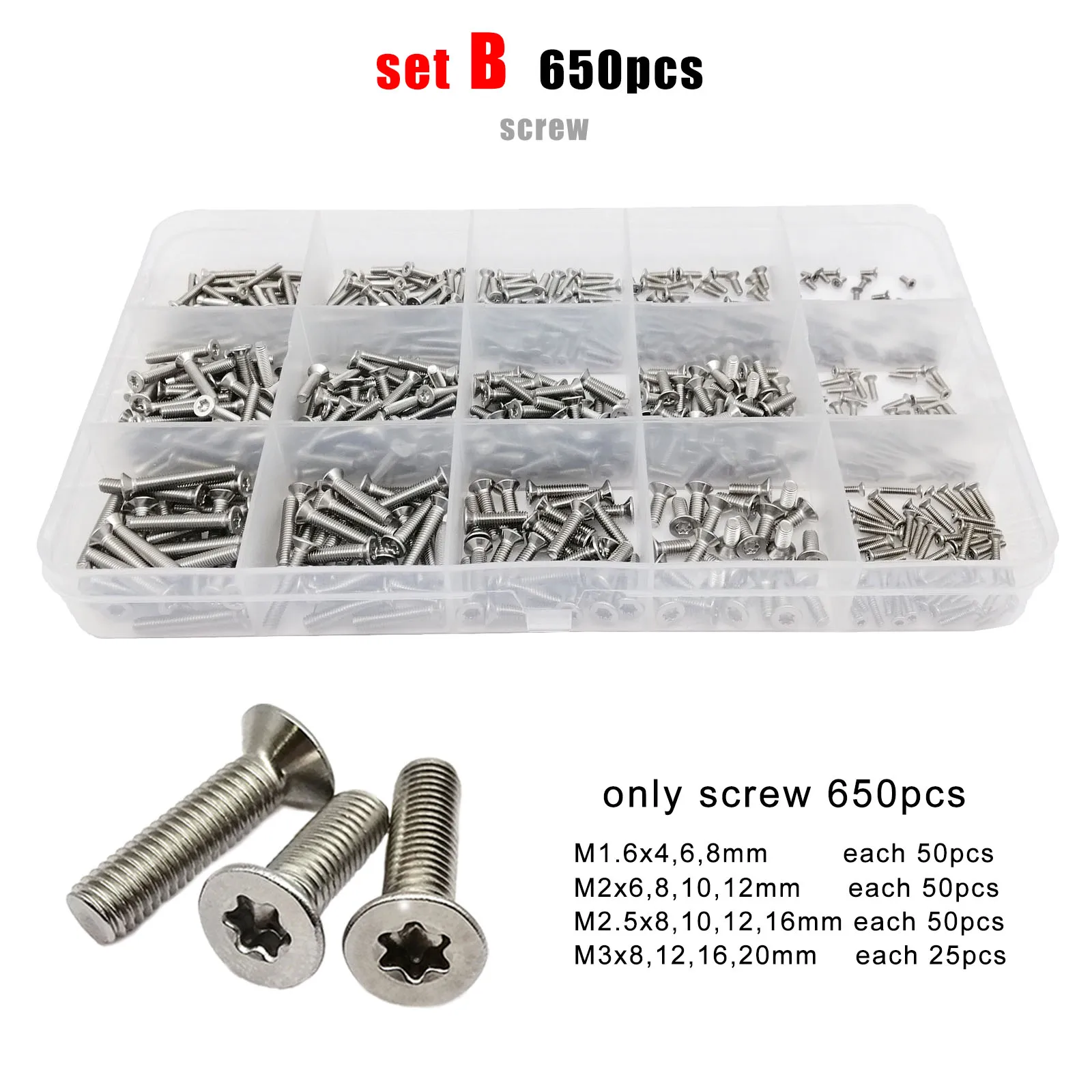 6-32 UNC Stainless Steel Phillips Flat Head Machine Screws Nuts