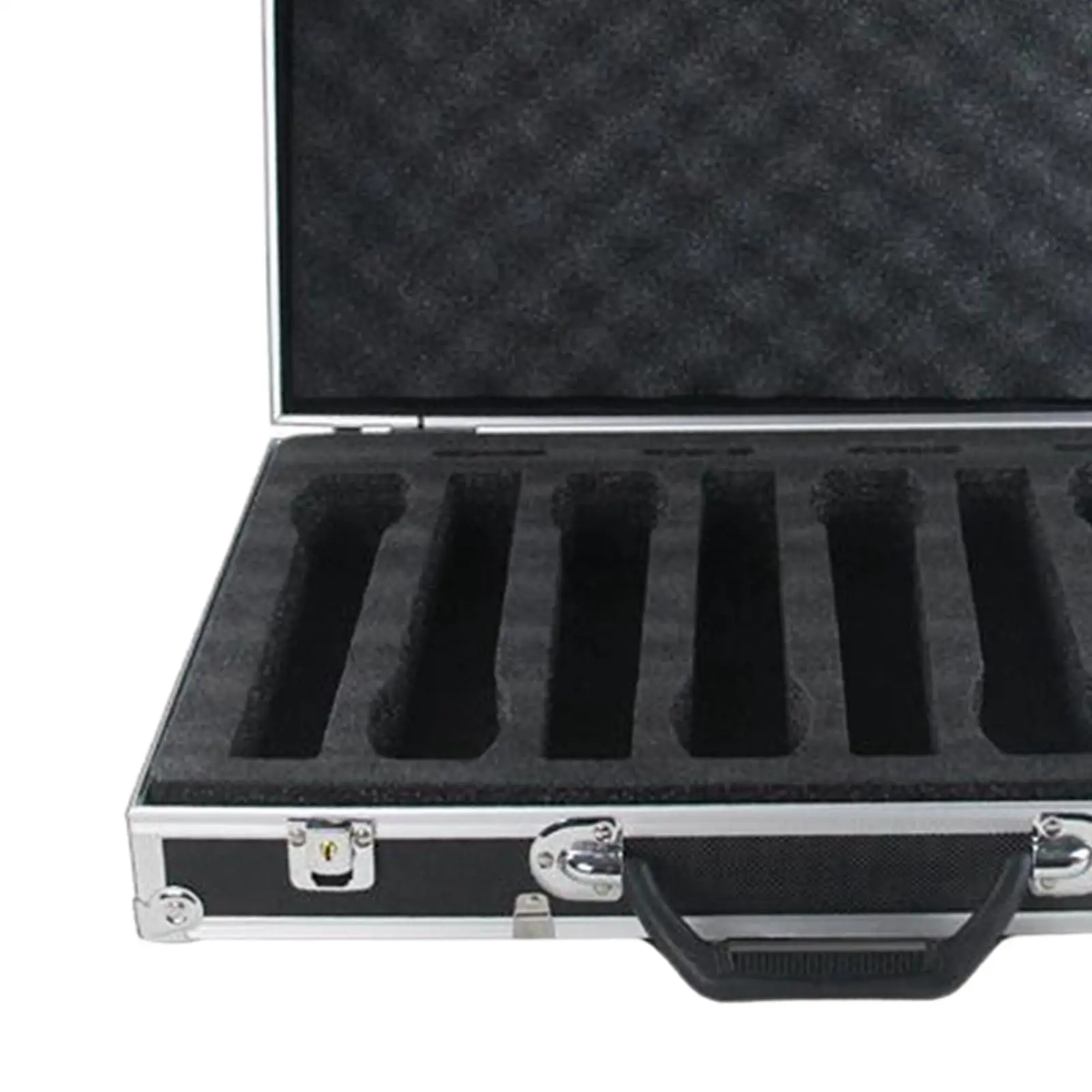 Microphone Carry Case Live Broadcast Stage Impact Resistant Chat Room with Sponge Lining Instrument Storage Case Mic Storage Box Microphone Carry Case Live Broadcast Stage Impact Resistant Chat Room with Sponge Lining Instrument Storage Case Mic Storage Box