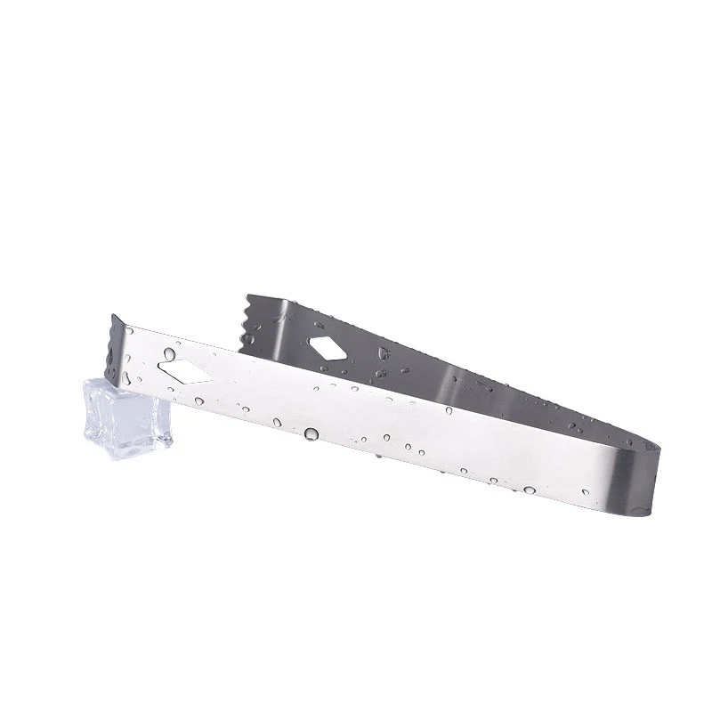 304 Stainless Steel Barbecue BBQ Clip Bread Food Ice Clamp Ice Tongs Bar Kitchen Accessories