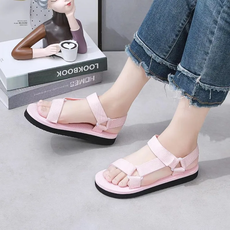 Women Sandals Simple Casual Summer Shoes Comfortable Sneakers Outdoor Beach Vacation Sandals New Ladies Casual Shoes